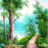 A Pathway in a Paradise Landscape Paint By Numbers