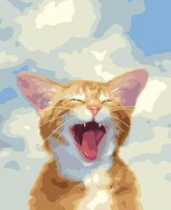 A Screaming Cat Animals Paint By Numbers