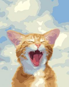 A Screaming Cat Animals Paint By Numbers