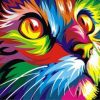 Abstract Cat Animals Paint By Numbers