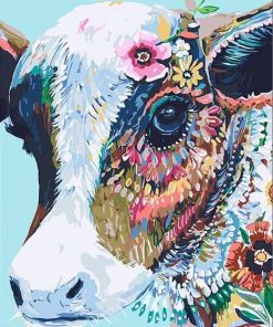 Abstract Cow Animals Paint By Numbers