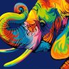 Abstract Elephant Animals Paint By Numbers