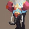 Abstract Elephant Paint By Numbers