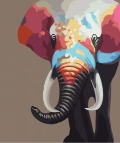 Abstract Elephant Paint By Numbers