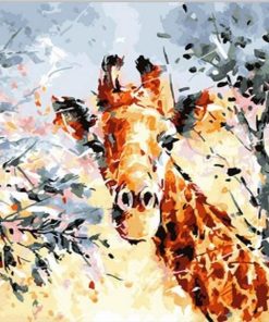 Abstract Giraffe Animals Paint By Numbers