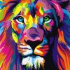 Abstract Lion Animal Paint By Numbers