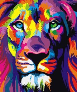 Abstract Lion Animal Paint By Numbers