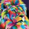 Abstract Lion Paint By Numbers