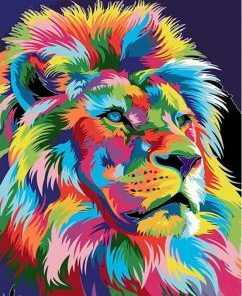 Abstract Lion Paint By Numbers