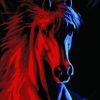 Abstract Red Horse Animals Paint By Numbers