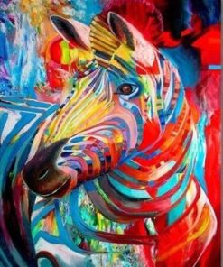 Abstract Zebra Paint By Numbers