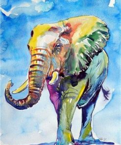 Adorable Elephant Paint By Numbers