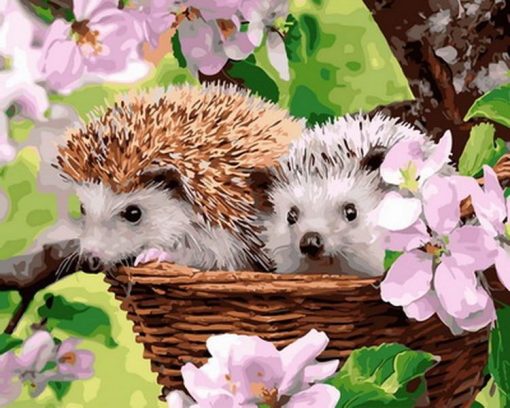 Adorable Hedgehog Paint By Numbers