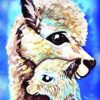 Alpaca And Her Baby Paint By Numbers