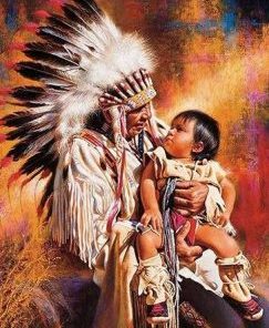 American Indians Paint By Numbers