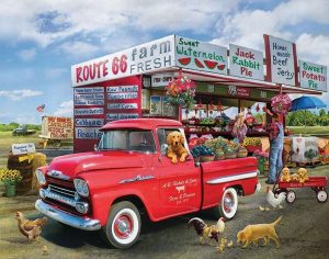 Animals on Truck Paint By Numbers