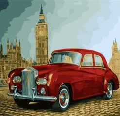 Antique Car in London Paint By Numbers