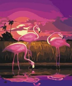 Artistic Flamingo Paint By Numbers