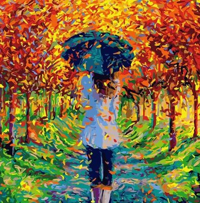 Autumn Girl Paint By Numbers