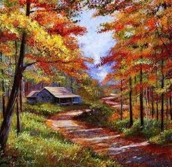 Autumn Trees Paint By Numbers