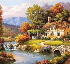 Autumn farm Landscape Paint By Numbers