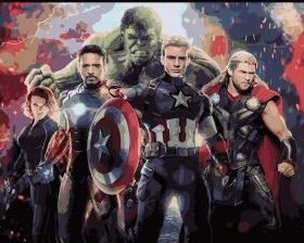 Avengers Superheroes Paint By Numbers