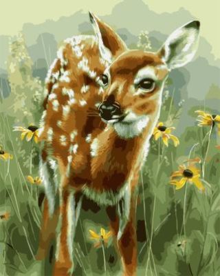 Baby Deer Paint By Numbers