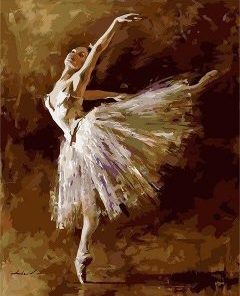 Ballerina Tilting Paint By Numbers