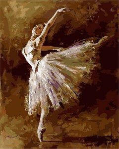 Ballerina Tilting Paint By Numbers