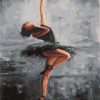 Ballerina in Black Paint By Numbers