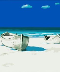 Beach Boats Paint By Numbers