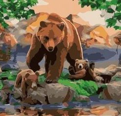 Bears Family Paint By Numbers