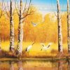 Birch Forest Paint By Numbers