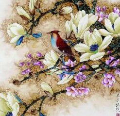 Bird Flower Paint By Numbers