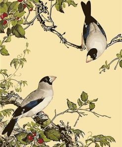 Birds on a Flower Branch Birds Paint By Numbers