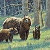 Black Bears Paint By Numbers