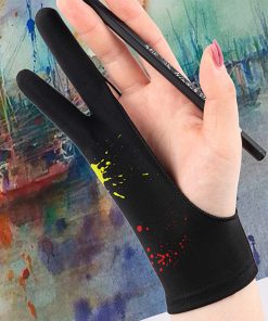 Black painting gloves