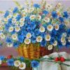 Blue Chamomile Paint By Numbers