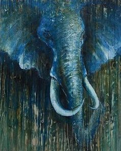 Blue Elephant Paint By Numbers