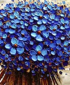 Blue Flower Paint By Numbers