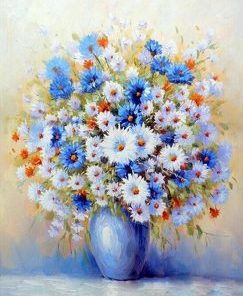 Blue Gypsophila Paint By Numbers