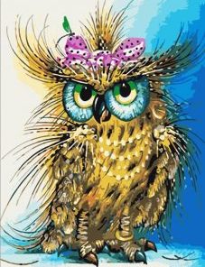 Bow Owl Paint By Numbers