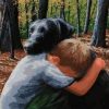 Boy And Dog Paint By Numbers