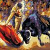 Bull and Matador Paint By Numbers