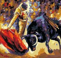 Bull and Matador Paint By Numbers