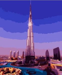 Burj Khalifa Dubai Paint By Numbers