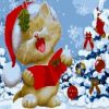 Cartoon Christmas Paint By Numbers