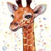 Cartoon Giraffes Paint By Numbers