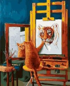 Cat Painting Paint By Numbers