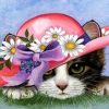 Cat With Flower Paint By Numbers